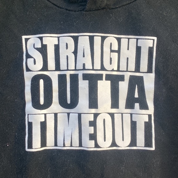 Straight Outta Timeout Toddler Hoodie •2-3T• - Picture 2 of 6